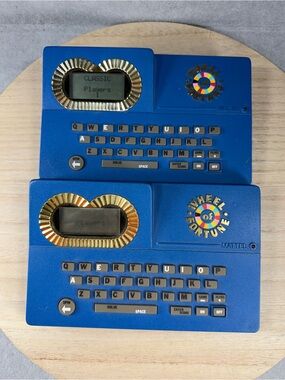 Lot of 2 Vintage 1988 Mattel Wheel of Fortune Handheld Electronic Games Tested